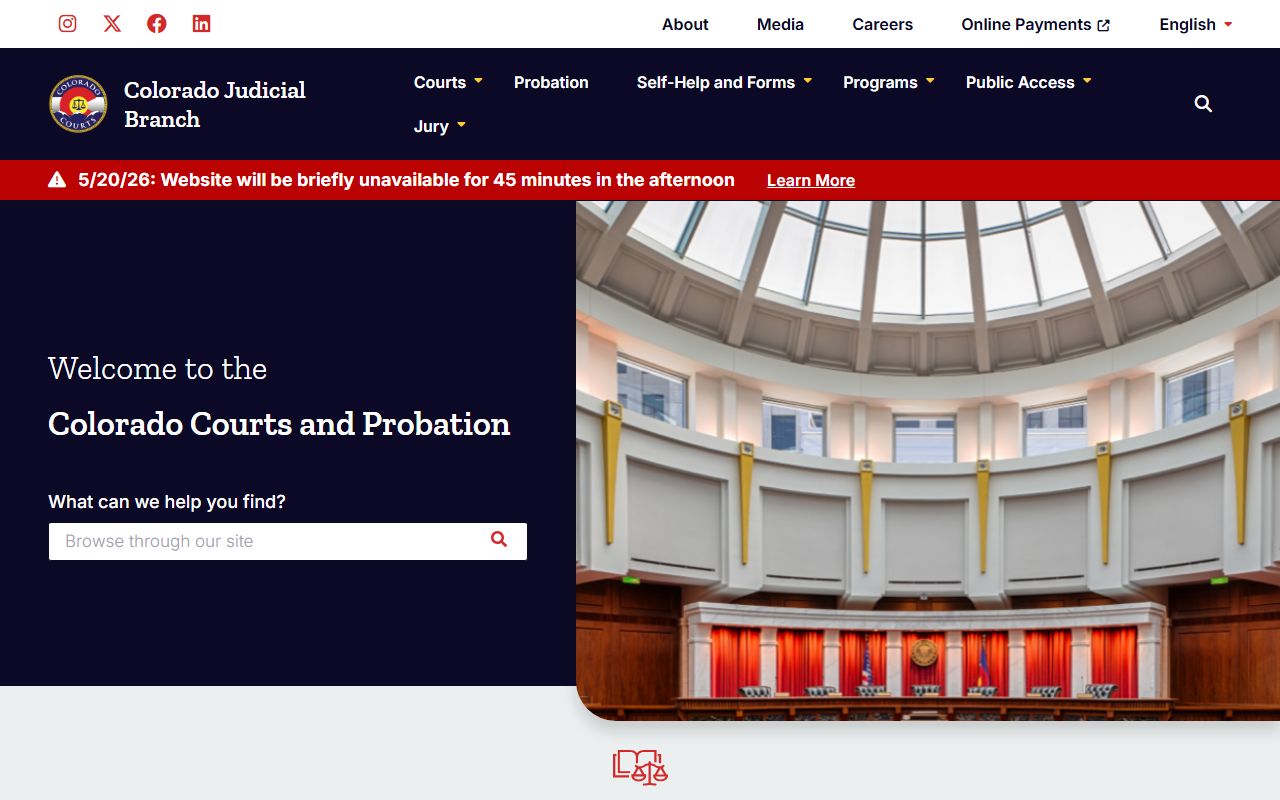Adams County online payments court records portal